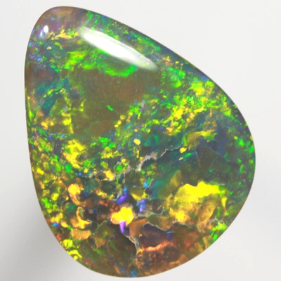 SOLID BLACK OPAL Neon bright Flame pattern SEE VIDEO